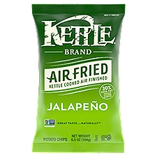 Kettle Brand Potato Chips, Air Fried Jalapeño Kettle Chips, 6.5 Oz Bag