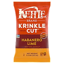 Kettle Brand Krinkle Cut Habanero Lime Potato Chips, 7.5 oz