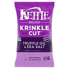 Kettle Brand Krinkle Cut Truffle Oil & Sea Salt Potato Chips, 7.5 oz