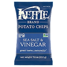 Kettle Brand Sea Salt & Vinegar Potato Chips, 7.5 oz