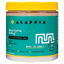Alaffia Beautiful Curls Virgin Coconut Oil Curl Defining Gel, 8 fl oz