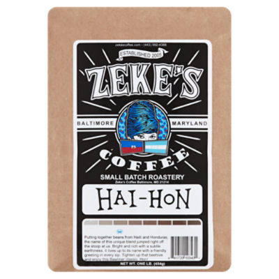 Zeke's Coffee Hai-Hon Coffee, 1 lb