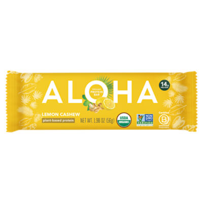 Aloha Lemon Cashew Organic Protein Bar, 1.98 oz