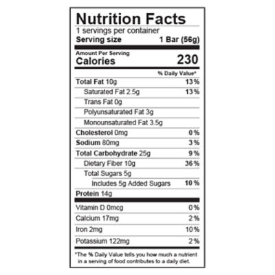 Aloha Chocolate Chip Cookie Dough Organic Protein Bars, 1.98 oz, 12 count