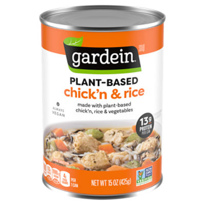 Gardein Plant-Based Chick'n & Rice Soup, 15 oz