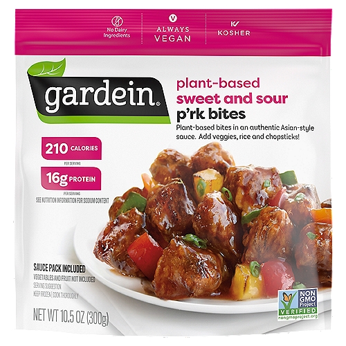 Gardein Plant-Based Sweet and Sour P'rk Bites, 10.5 oz