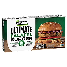 Gardein Ultimate Falafel Burger, Plant-Based 1/4 lb. Frozen Patties, Vegan, 2-Count