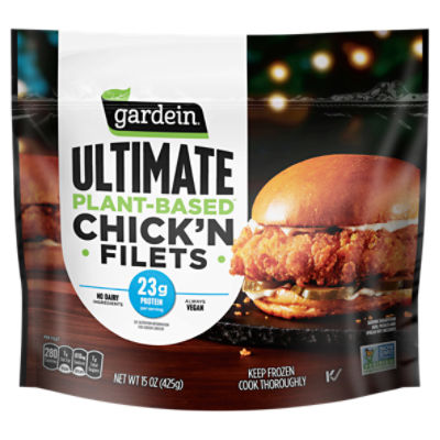 Gardein Ultimate Plant-Based Chick'n Filets, Vegan, Frozen, 15 oz.