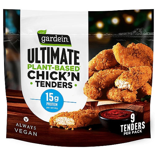 Gardein Ultimate Plant-Based Chick'n Tenders, Vegan, Frozen, 15 oz.