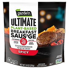 Gardein Spicy Ultimate Plant-Based Breakfast Saus'ge, 6 count, 7.4 oz