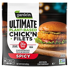 Gardein Ultimate Plant-Based Spicy Chick'n Filets, Vegan, Frozen, 15 oz