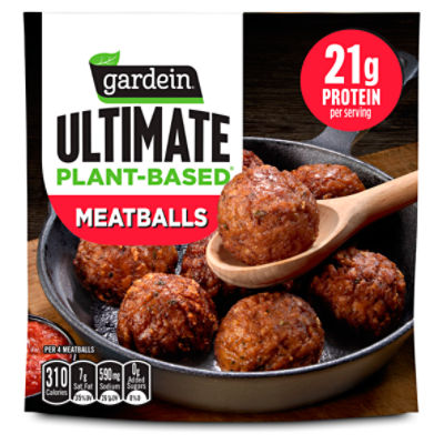 Gardein Ultimate Plant-Based Meatballs, Frozen Meatballs, 15 oz.