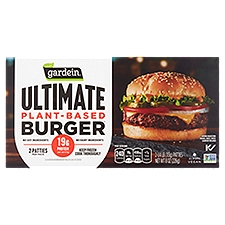 Gardein Ultimate Plant-Based Burger Patties, 1/4 lb, 2 count