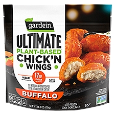 Gardein Buffalo Ultimate Plant-Based Chick'n Wings, 14.8 oz, 14.8 Ounce