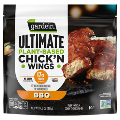 Gardein BBQ Ultimate Plant-Based Chick'n Wings, 14.6 oz