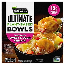 Gardein Ultimate Plant-Based Sweet & Sour Chick'n Bowls, 9 oz, 9 Ounce