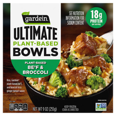 Gardein Ultimate Plant-Based Be'f & Broccoli Bowls, 9 oz