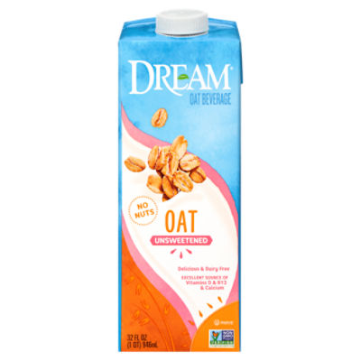 Dream® Unsweetened Oat Beverage 32 fl. oz. Aseptic Pack