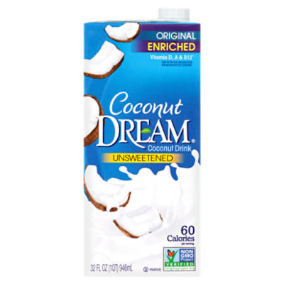 Coconut Dream® Unsweetened Original Enriched Coconut Drink 32 fl. oz. Aseptic Pack, 32 Fluid ounce