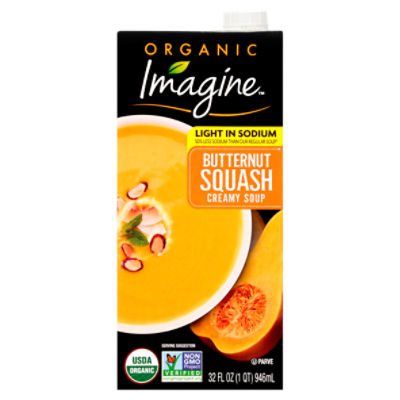 Imagine™ Organic Light in Sodium Butternut Squash Creamy Soup 32 fl. oz. Aseptic Pack
