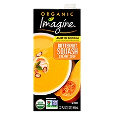Imagine Organic Light in Sodium Butternut Squash Creamy, Soup, 32 Fluid ounce