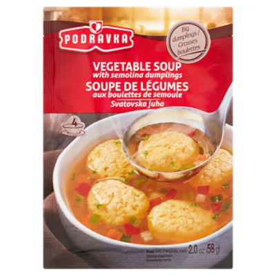 Podravka Vegetable Soup with Semolina Dumplings, 2.0 oz