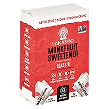 Lakanto Classic Monkfruit Sweetener with Erythritol, 30 count, 3.17 oz, 30 Each