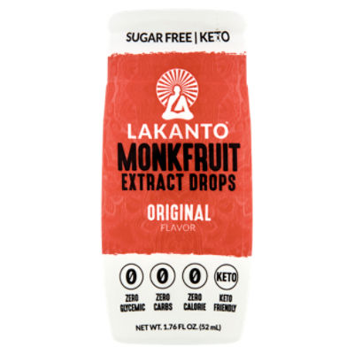 Lakanto Original Flavor Monkfruit Extract Drops, 1.76 fl oz