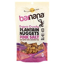 Barnana Organic Crunchy Pink Salt Plantain Nuggets, 4 oz