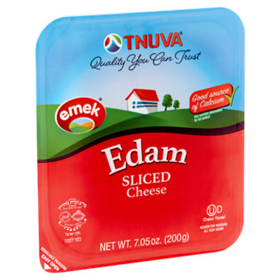 Emek Natural Edam Semi Soft Sliced Cheese, 7.05 oz