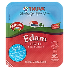 Tnuva Edam Light Sliced, Cheese, 7.05 Ounce