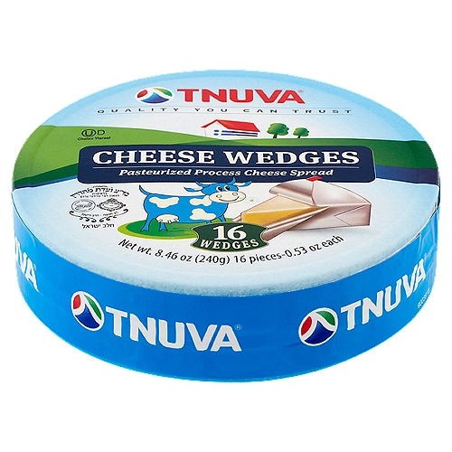 Tnuva Cheese Wedges, 0.53 oz, 16 count, 8.46 oz