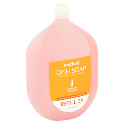 method  Dish Soap, Refill, Clementine, 54 fl oz