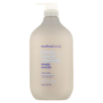 Method Simply Nourish Coconut, Rice Milk, Shea Butter Body Wash, 28 fl oz ShopRite