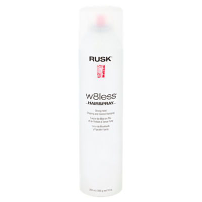 Rusk W8less Strong Hold Shaping and Control Hairspray, 10 oz