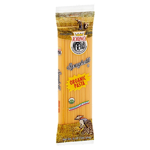 Torino Organic Spaghetti Pasta, 16 oz
Organically Farmed Durum Wheat Pasta

Totally natural product obtained by organic farming methods using only natural fertilizers.