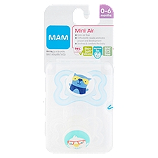 MAM Pacifier, Mini Air 0-6 Months, 2 Each