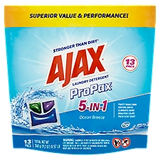 Ajax ProPax 5-in-1 Ocean Breeze, Laundry Detergent, 9.2 Ounce