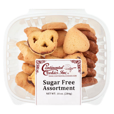 Continental Cookies Inc. Sugar Free Assortment Cookies, 10 oz