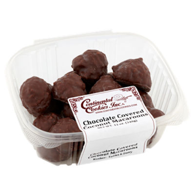 Continental Cookies Inc. Chocolate Covered Coconut Macaroons, 12 oz