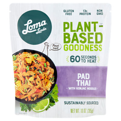 Loma Linda Plant-Based Goodness Pad Thai with Konjac Noodles, 10 oz