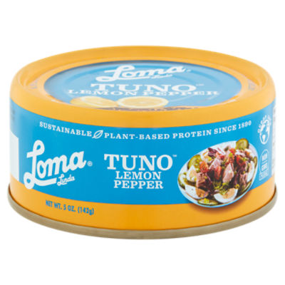 Loma Linda Tuno Lemon Pepper Fishless Tuna 5 oz The Fresh Grocer