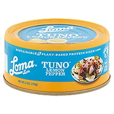 Loma Linda Tuno Lemon Pepper, Fishless Tuna, 5 Ounce