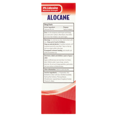  Alocane Maximum Strength Emergency Room Burn Gel, 2.5 Fluid  Ounce - Pack of 2 : Health & Household