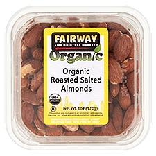 Fairway Organic Roasted Salted Almonds, 6 oz