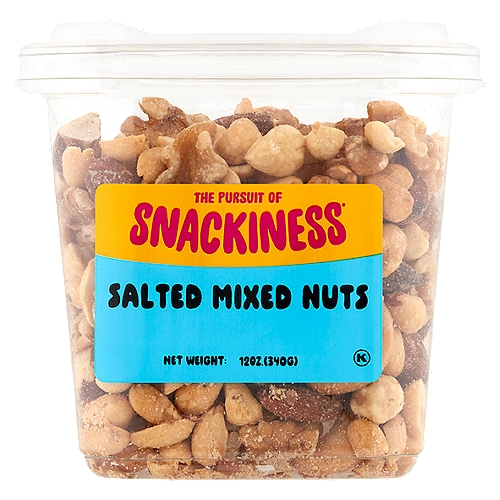 The Pursuit of Snackiness Salted Mixed Nuts, 12 oz