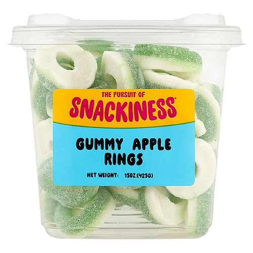 The Pursuit of Snackiness Gummy Apple Rings, 15 oz