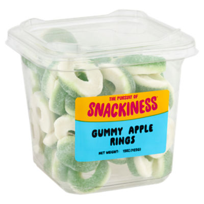 The Pursuit of Snackiness Gummy Apple Rings, 15 oz