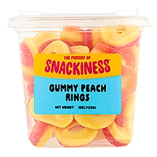 The Pursuit of Snackiness Gummy Peach Rings, 15 oz