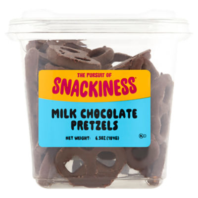 The Pursuit of Snackiness Milk Chocolate Pretzels, 6.5 oz